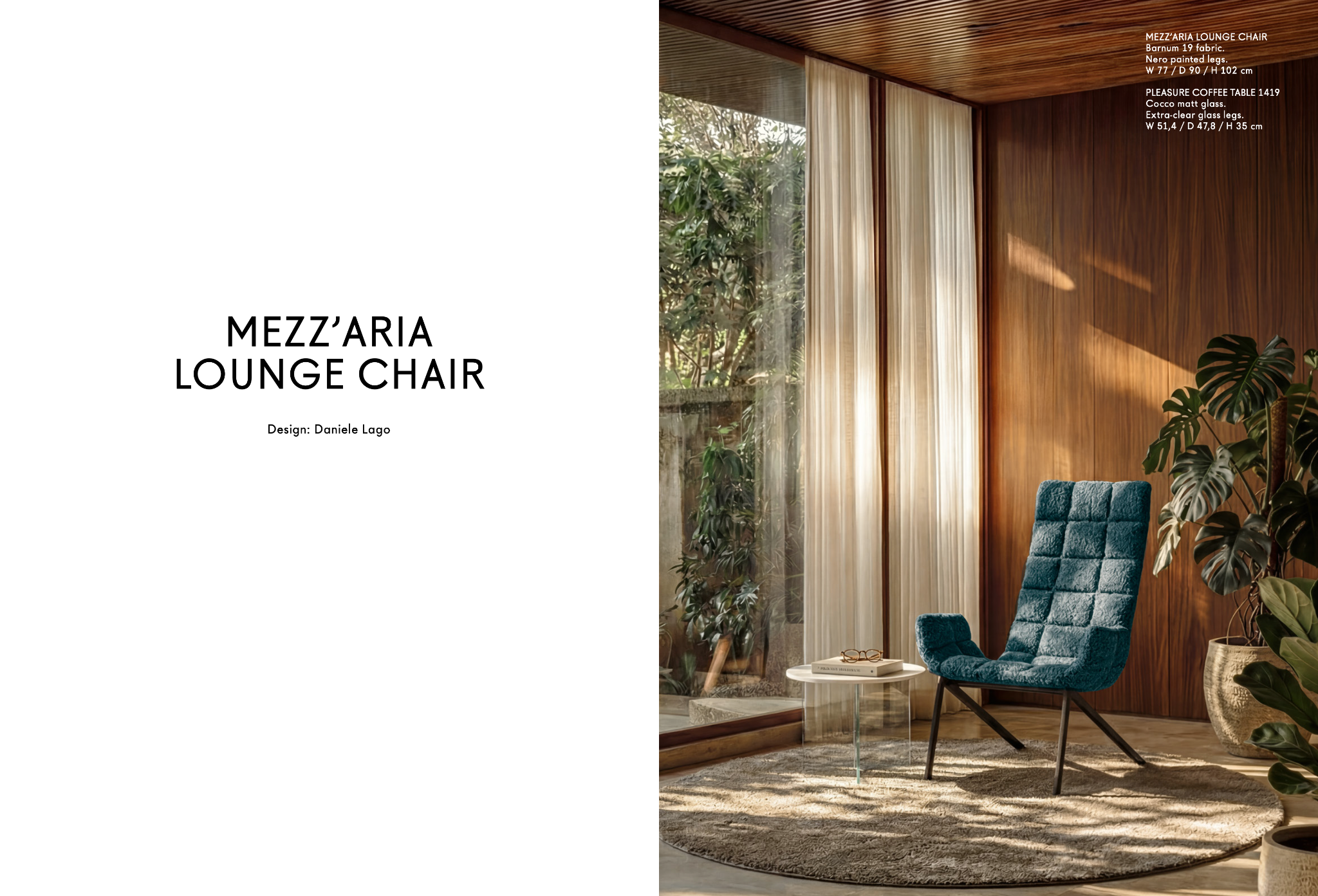 Mezzaria Lounge Chair — schienale alto
