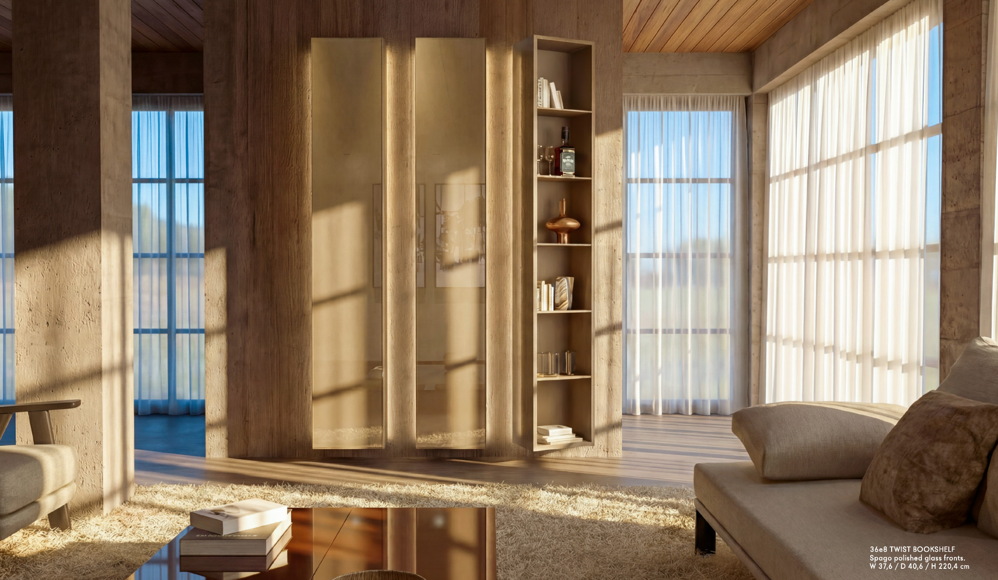 36e8 Twist Bookshelf — pagina catalogo editoriale