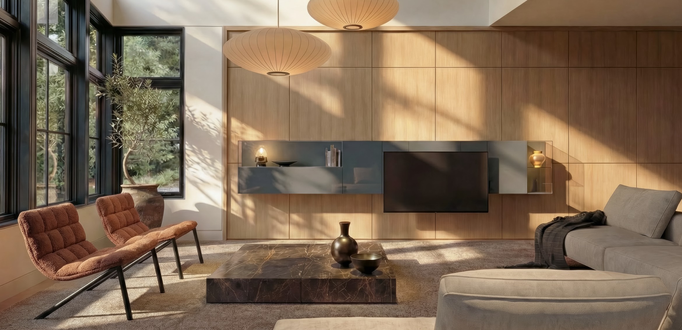 36e8 Cinema Baltico — living caldo con poltrone